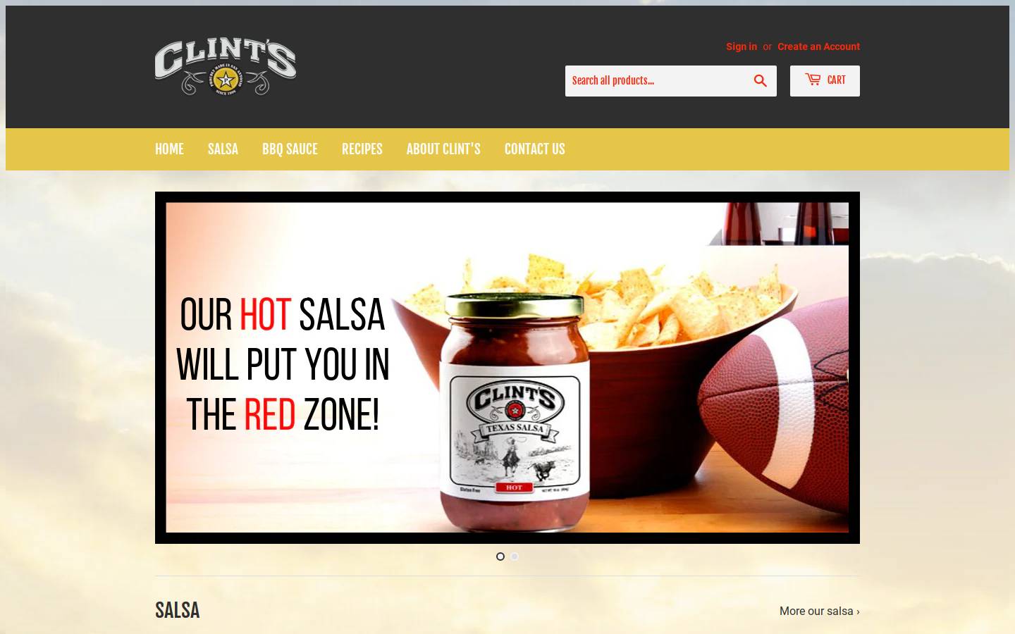 clintspicante.com homepage screenshot