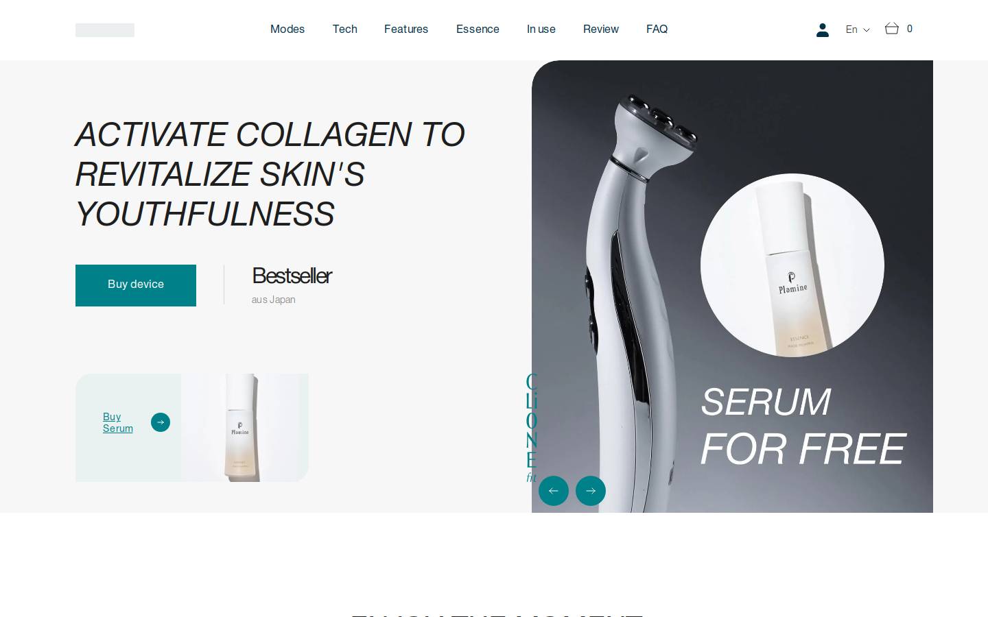 clione.fit homepage screenshot