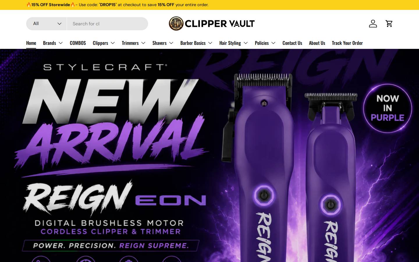 clippervault.com homepage screenshot