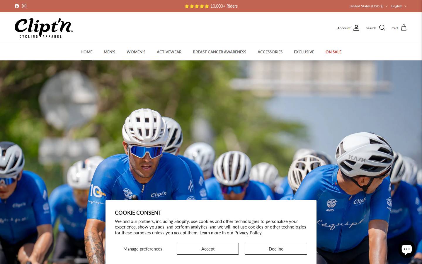 cliptnracing.com homepage screenshot