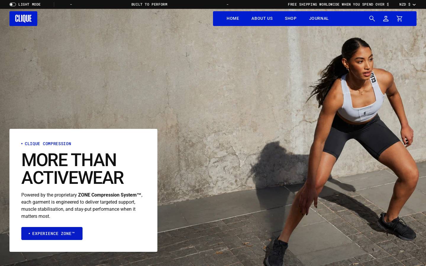 cliquefitness.com homepage screenshot
