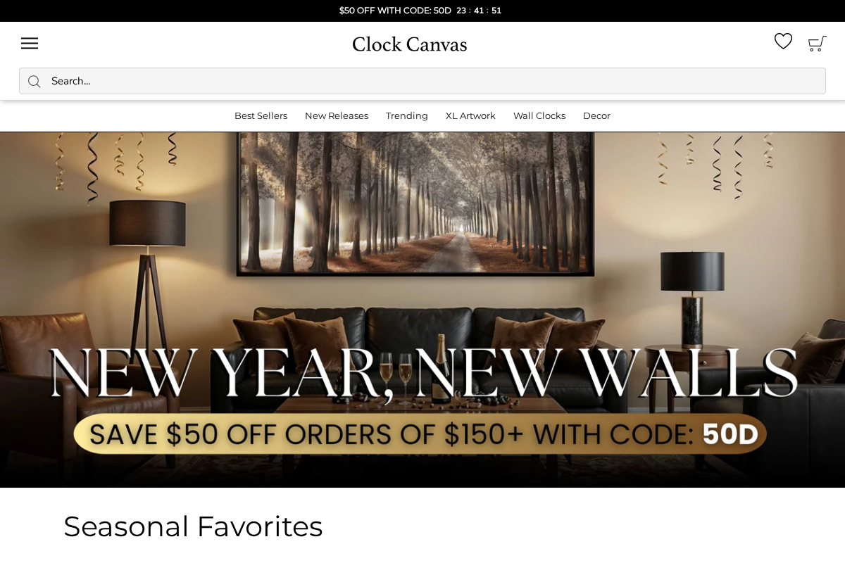 Clockcanvas homepage screenshot
