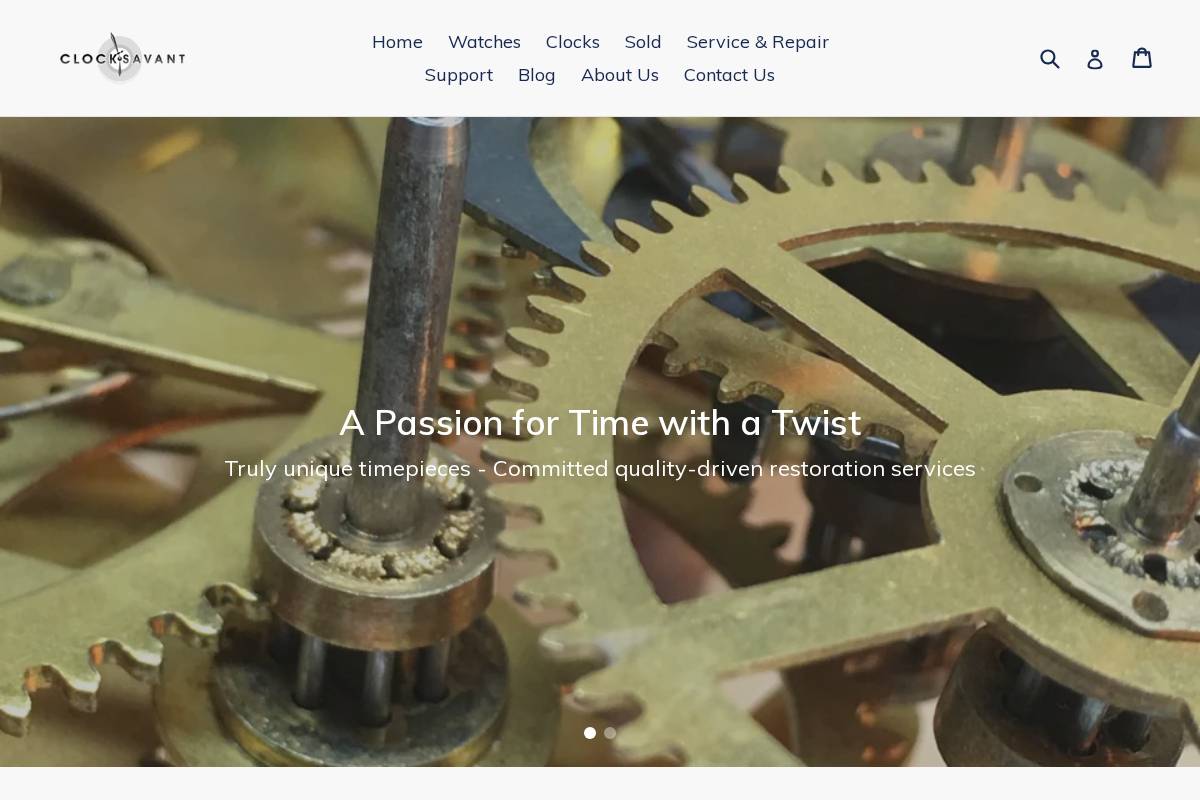 clocksavant.com homepage screenshot