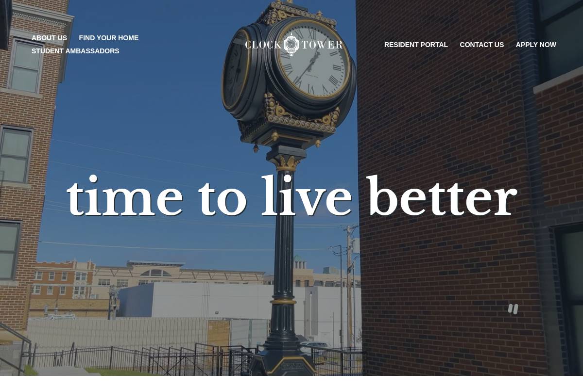 clocktowercompany.com homepage screenshot