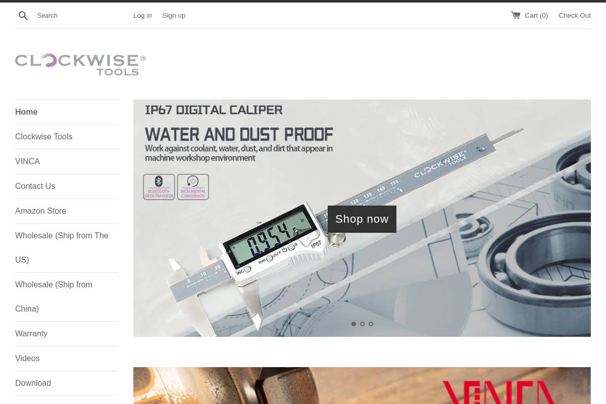 clockwisetools.com homepage screenshot