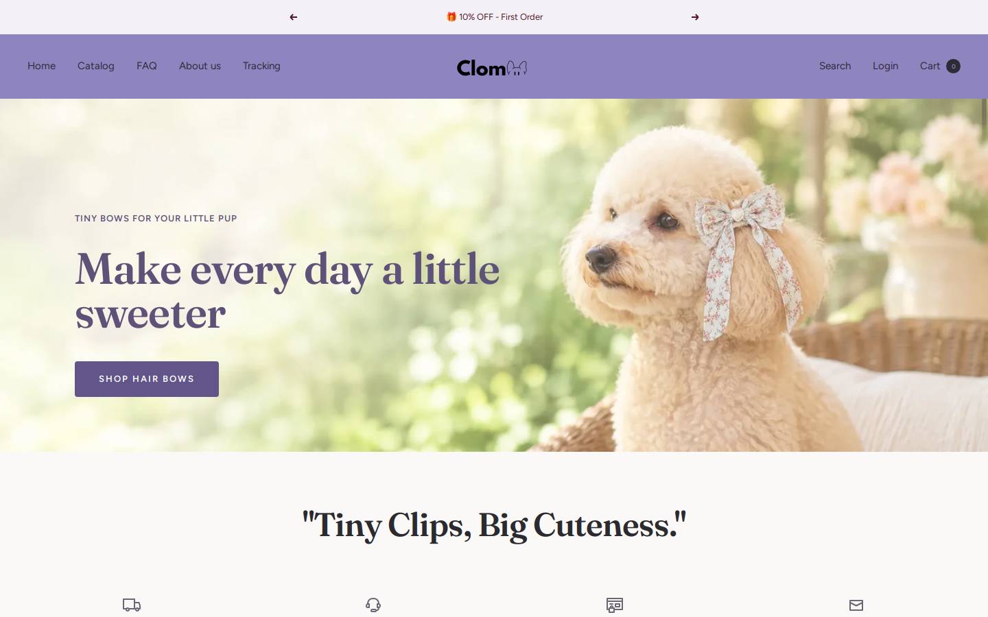 clomii.com homepage screenshot