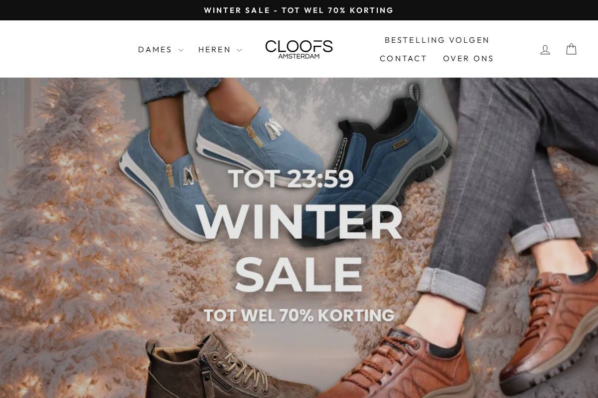 Cloofs homepage screenshot