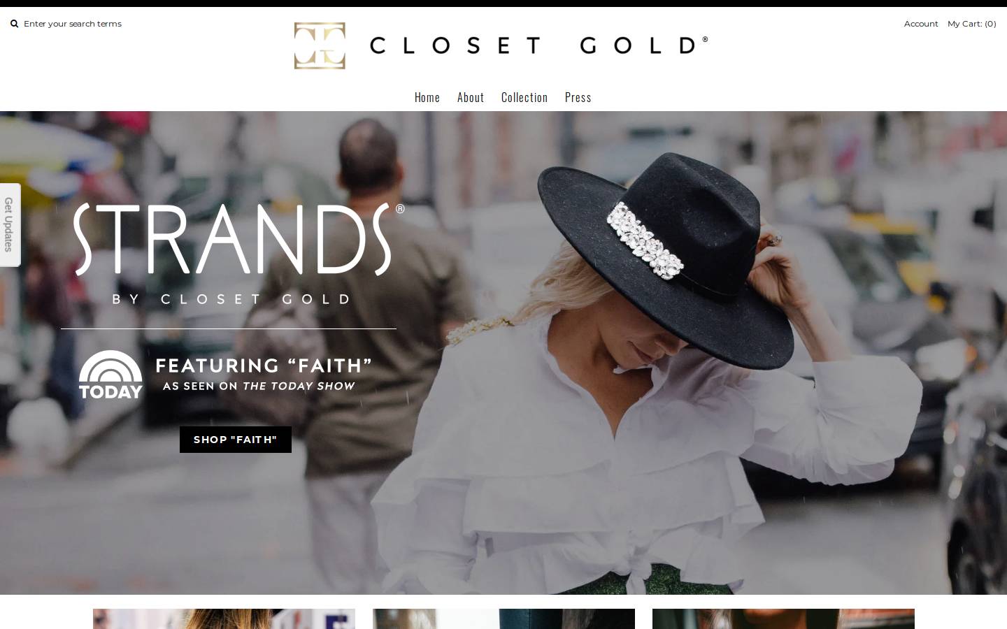 closetgold.com homepage screenshot