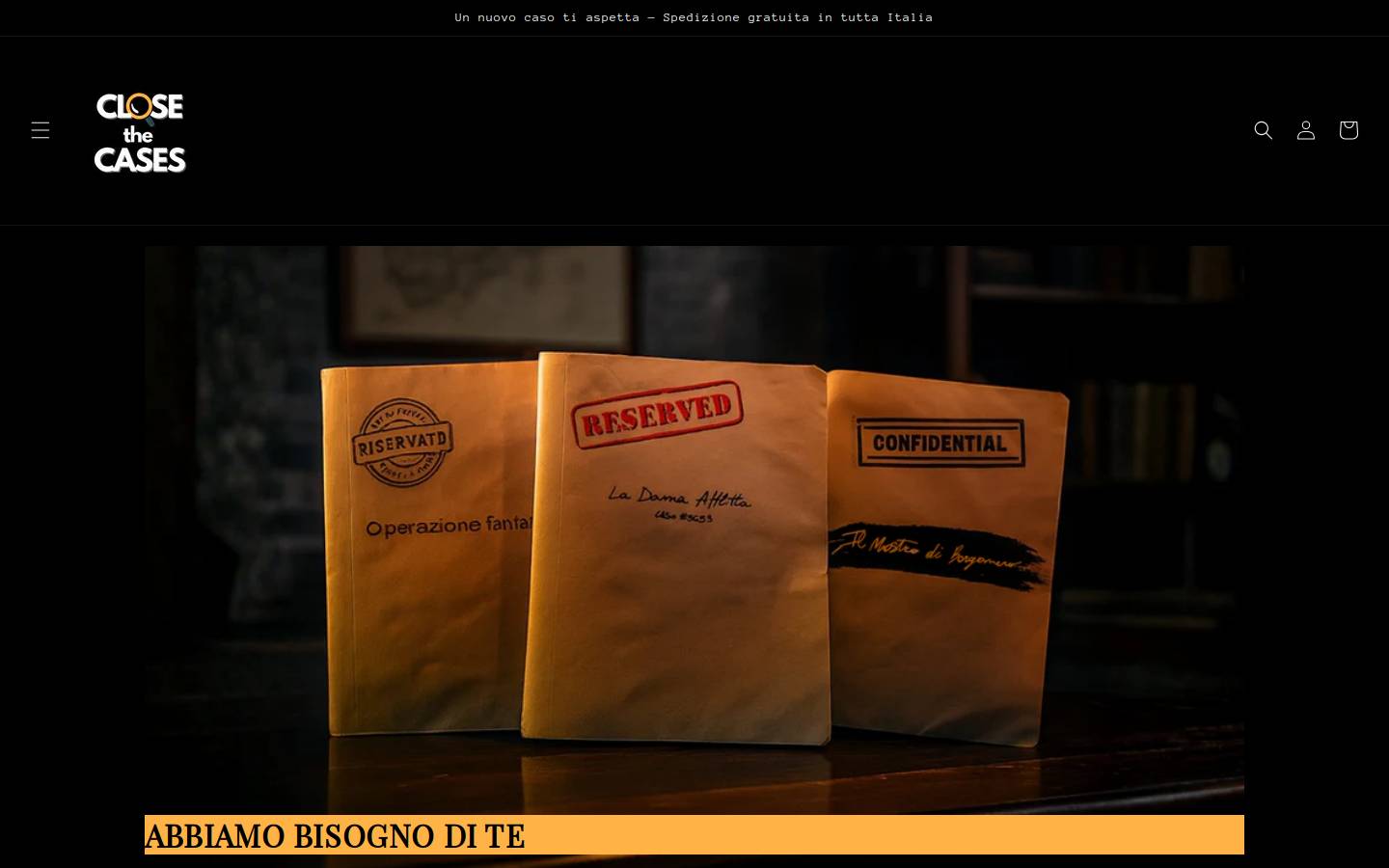 closethecases.com homepage screenshot