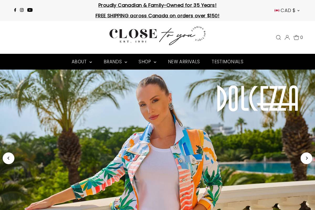 closetoyou.ca homepage screenshot