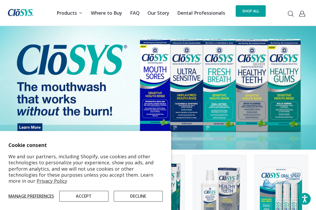 CloSYS.com homepage screenshot