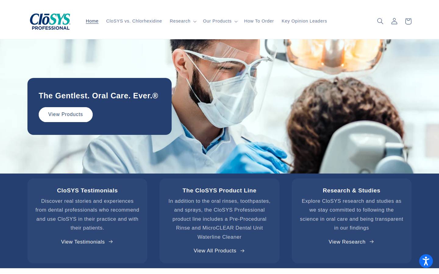 closysprofessional.com homepage screenshot