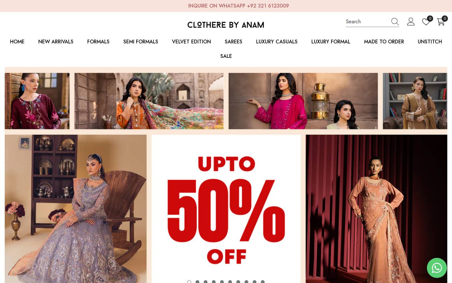 clotherebyanam.com homepage screenshot