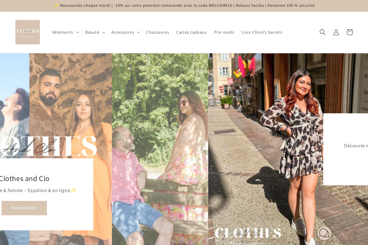 clothesandclo.com homepage screenshot