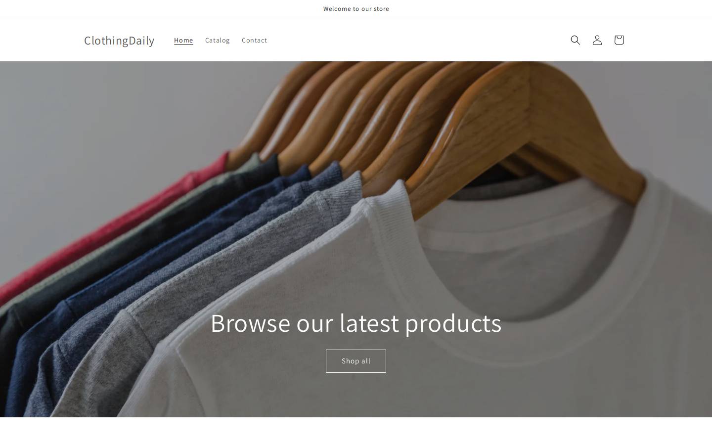 clothingdaily.com homepage screenshot