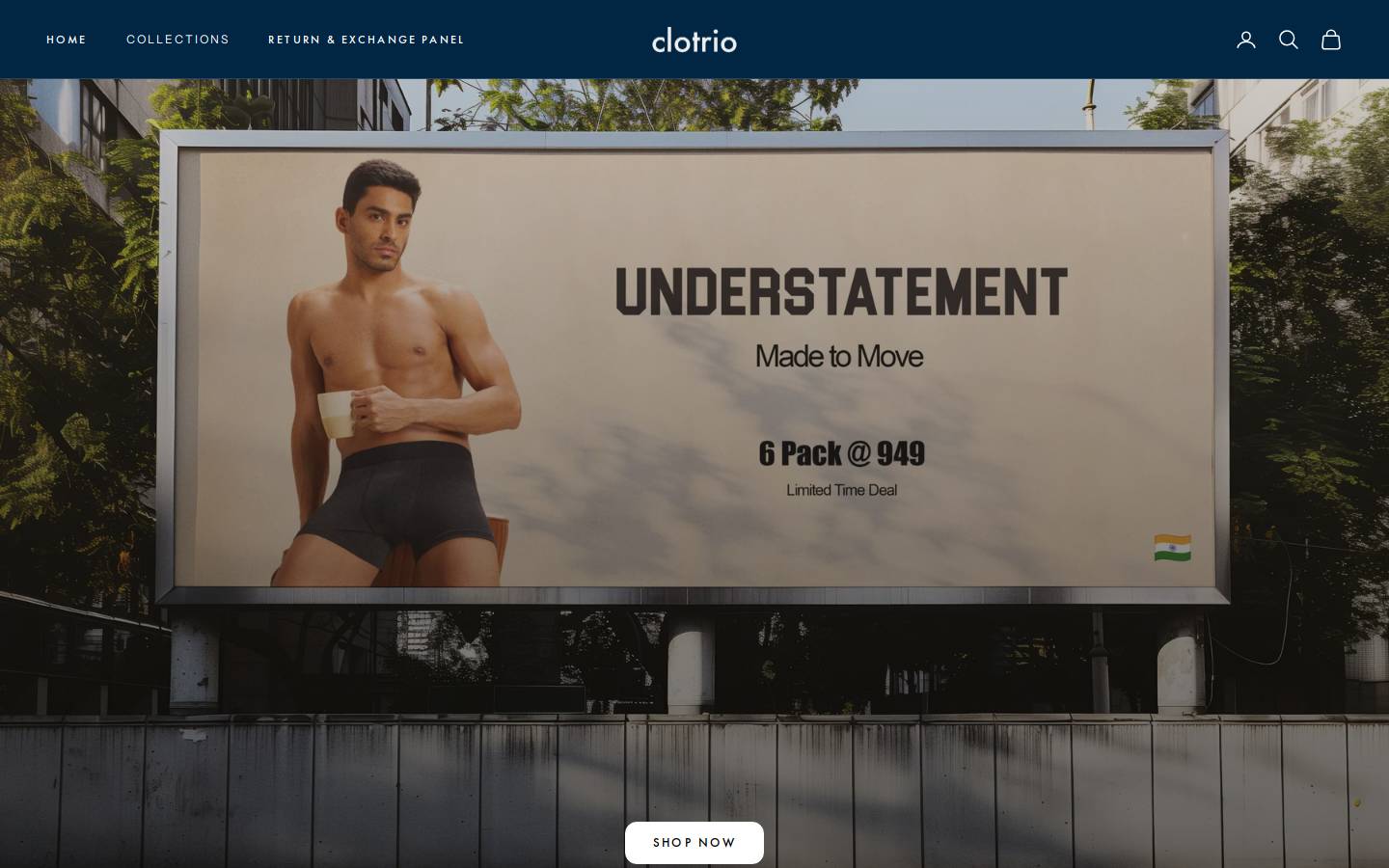Clotrio homepage screenshot