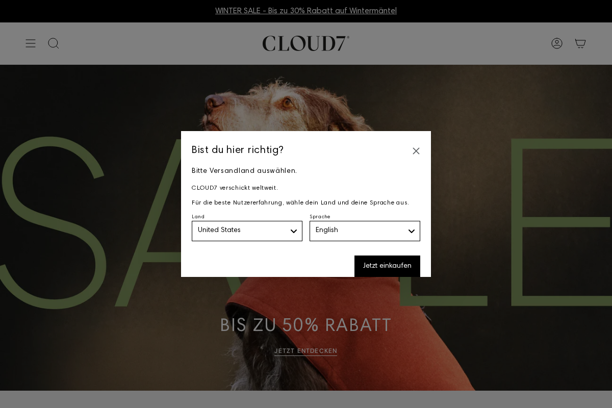 cloud7.de homepage screenshot