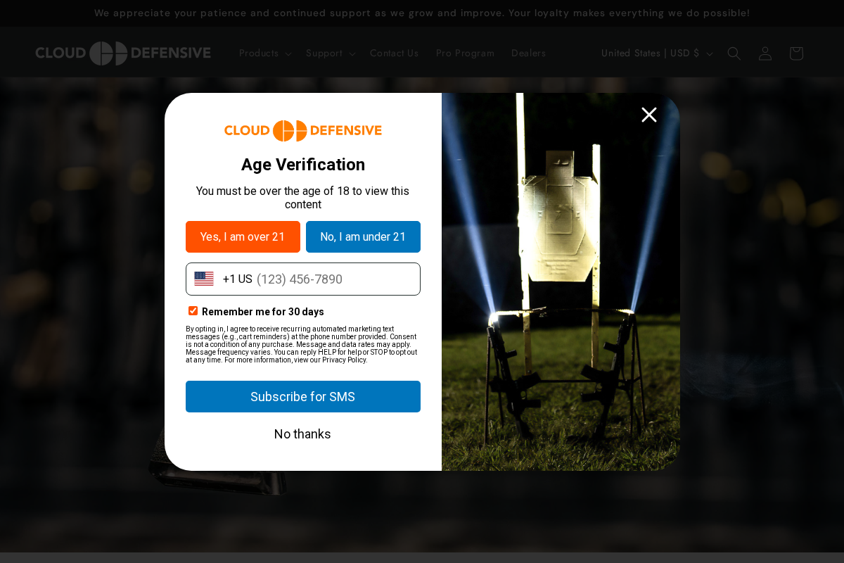 clouddefensive.com homepage screenshot