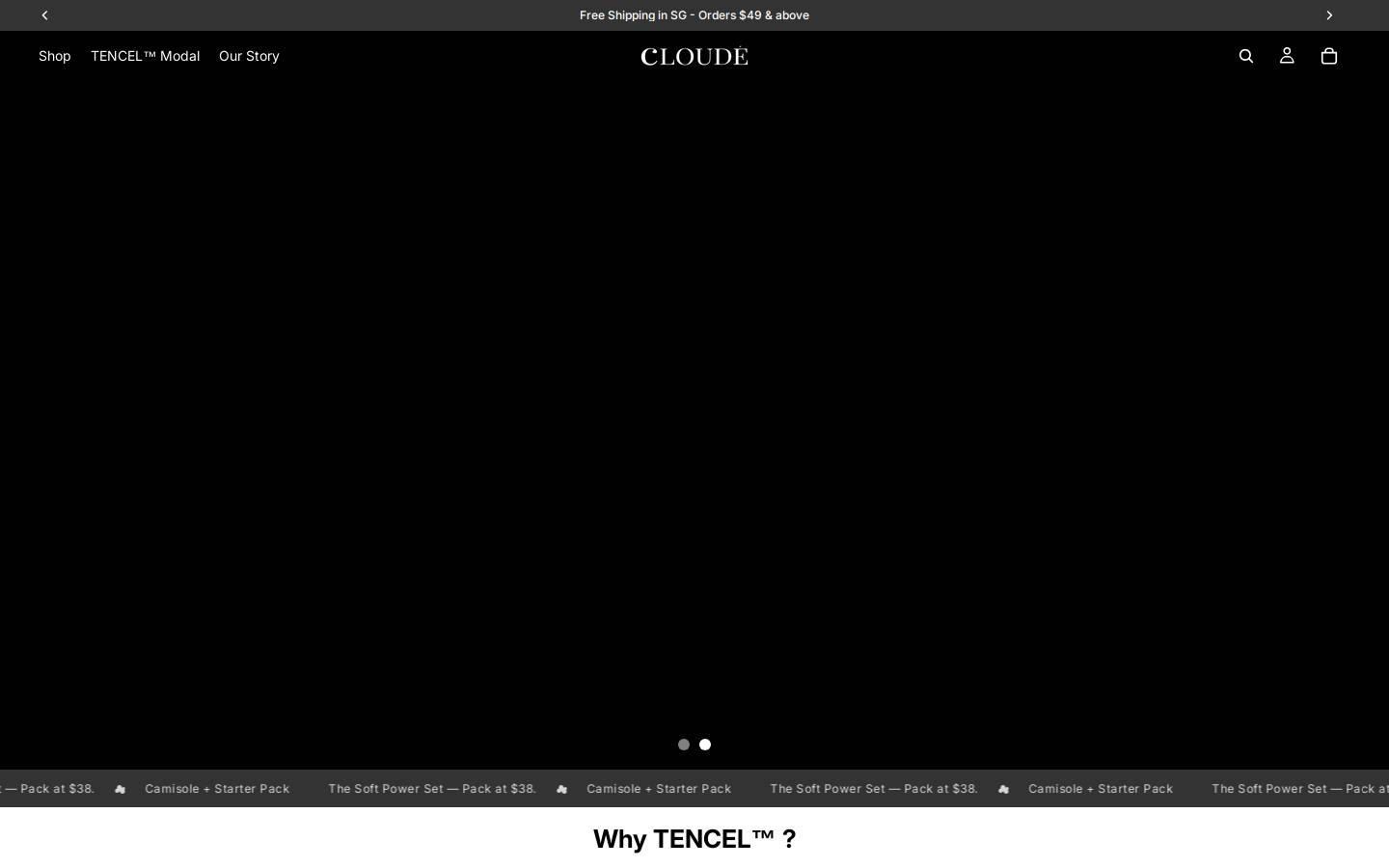 cloude.sg homepage screenshot