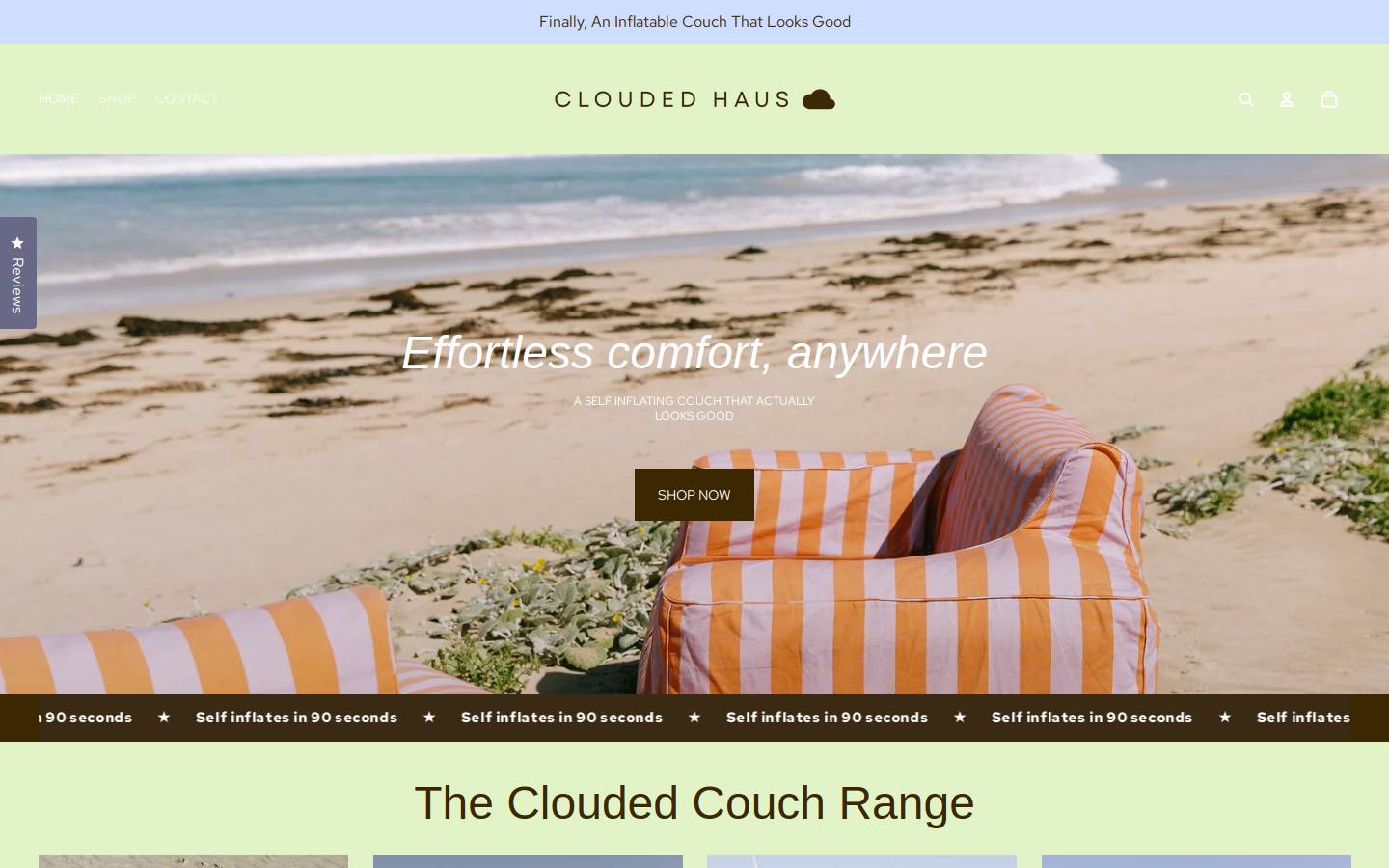 cloudedhaus.com.au homepage screenshot