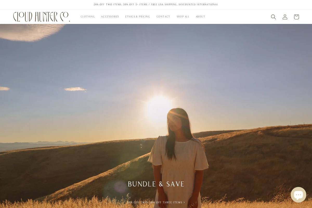 cloudhunterco.com homepage screenshot
