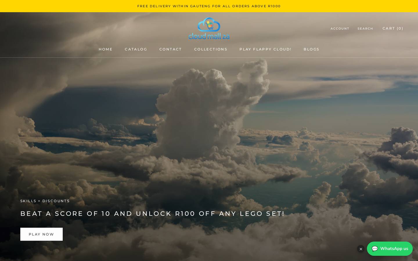 cloudmallza.com homepage screenshot