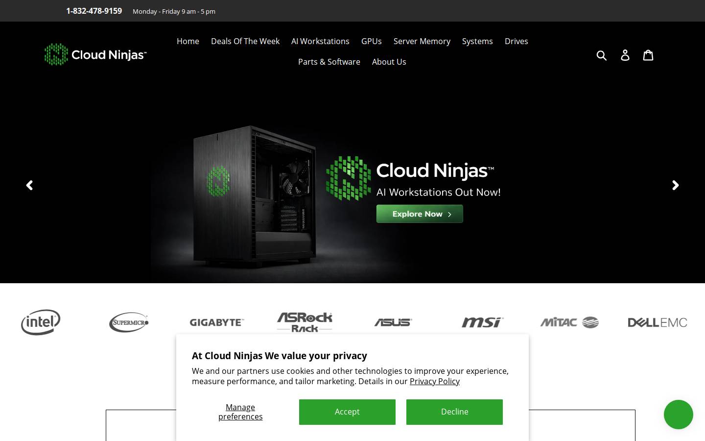 cloudninjas.com homepage screenshot