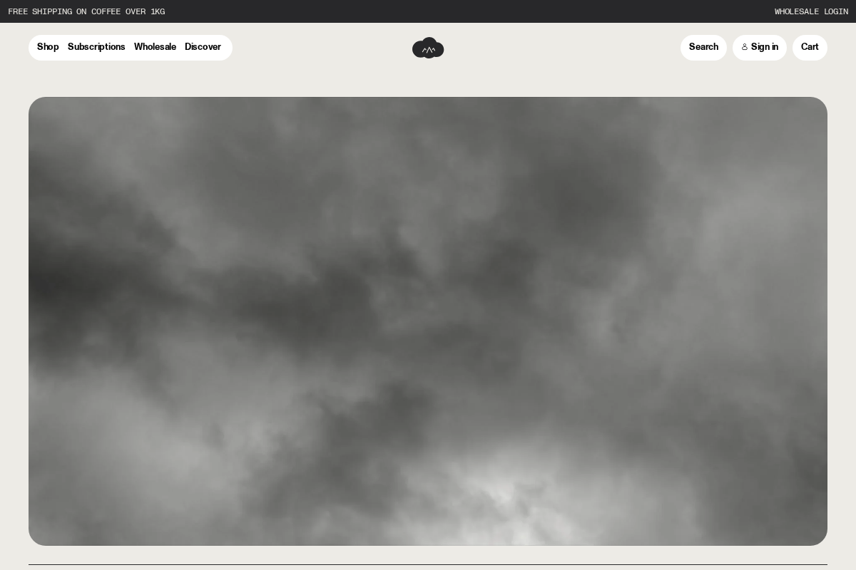 cloudpickercoffee.ie homepage screenshot
