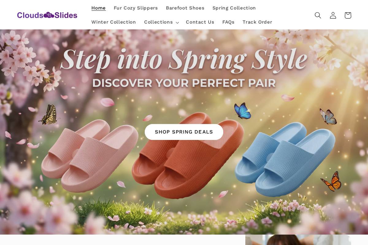 Clouds Slides homepage screenshot