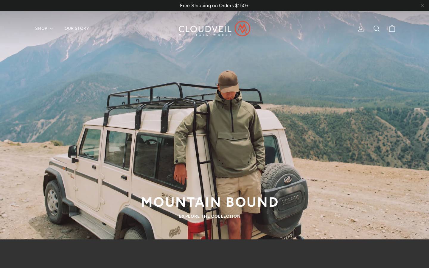 cloudveil.com homepage screenshot