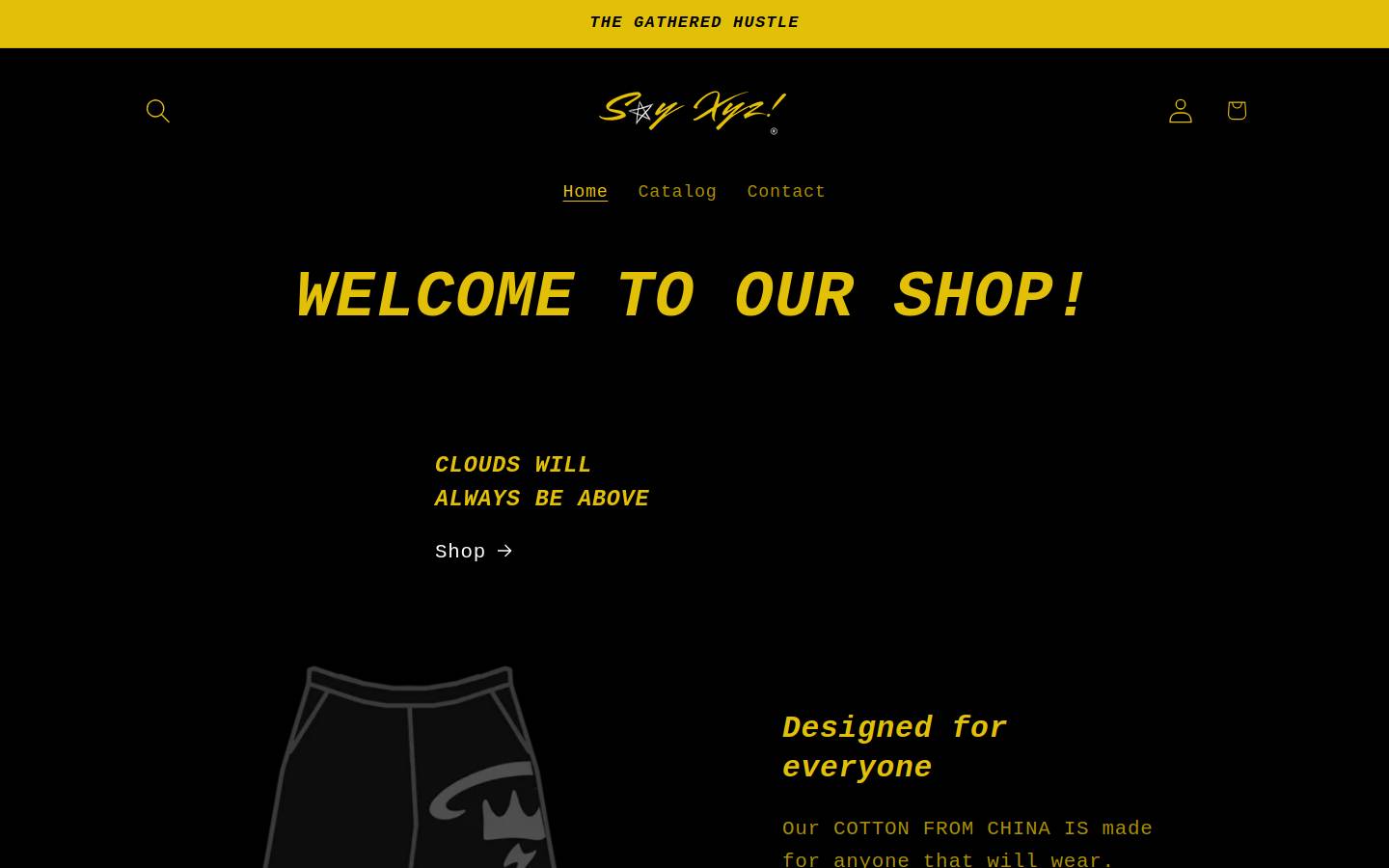 cloudwrld.xyz homepage screenshot