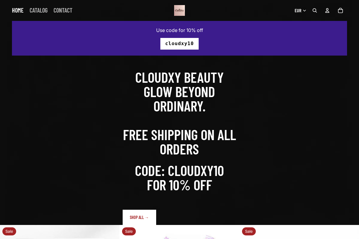 cloudxy homepage screenshot