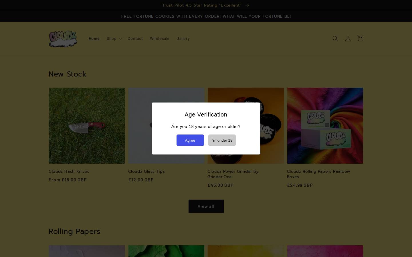 Cloudz Papers homepage screenshot