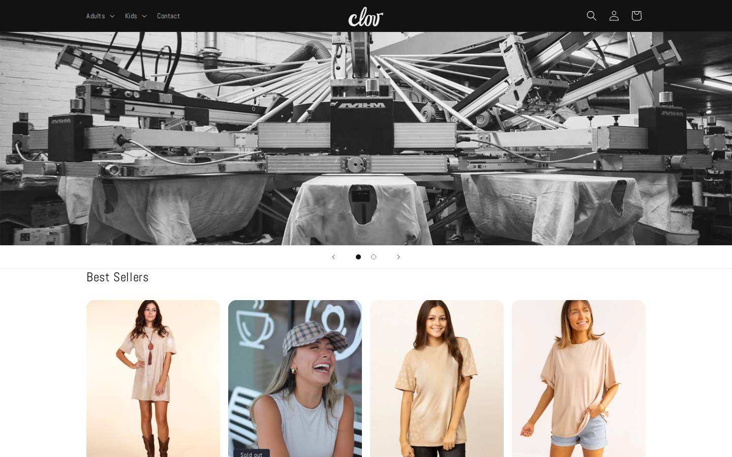 clovblanks.com homepage screenshot