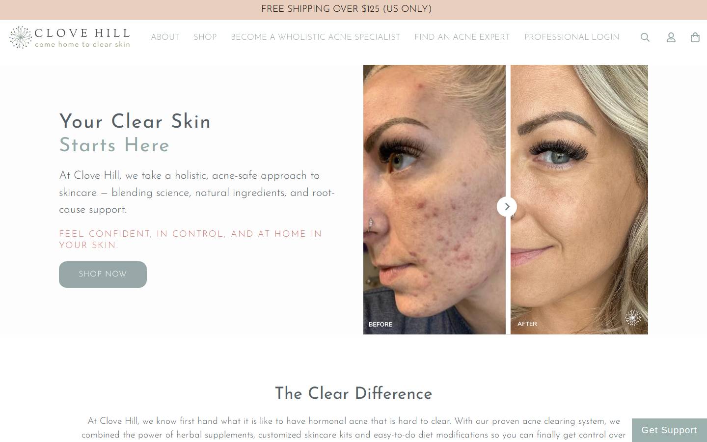 clovehill.com homepage screenshot