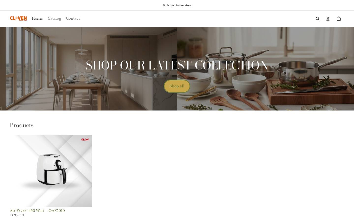 cloven.shop homepage screenshot