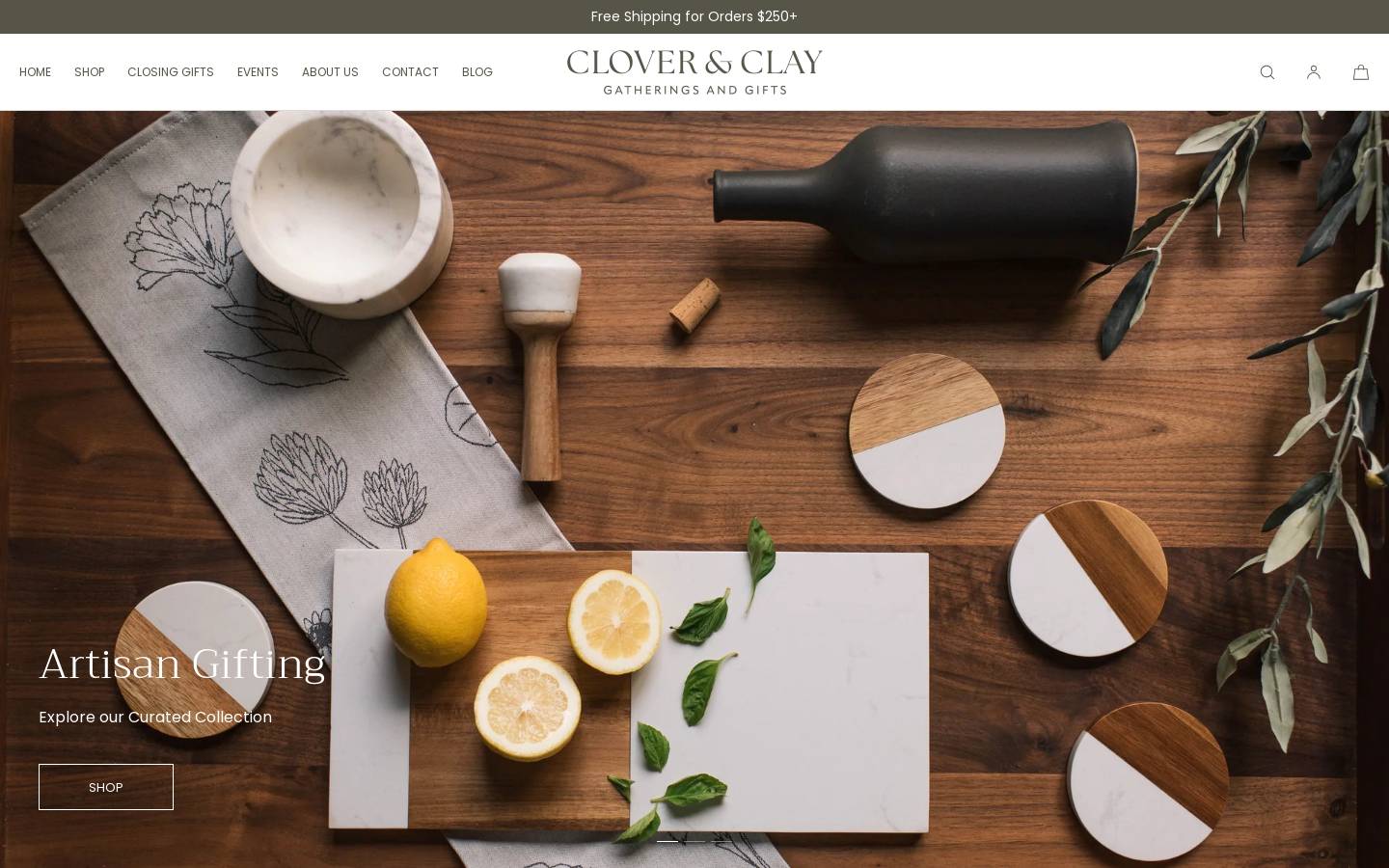 cloverandclayct.com homepage screenshot