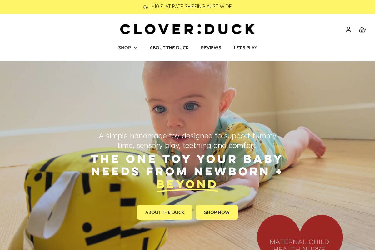 cloverduck.com homepage screenshot