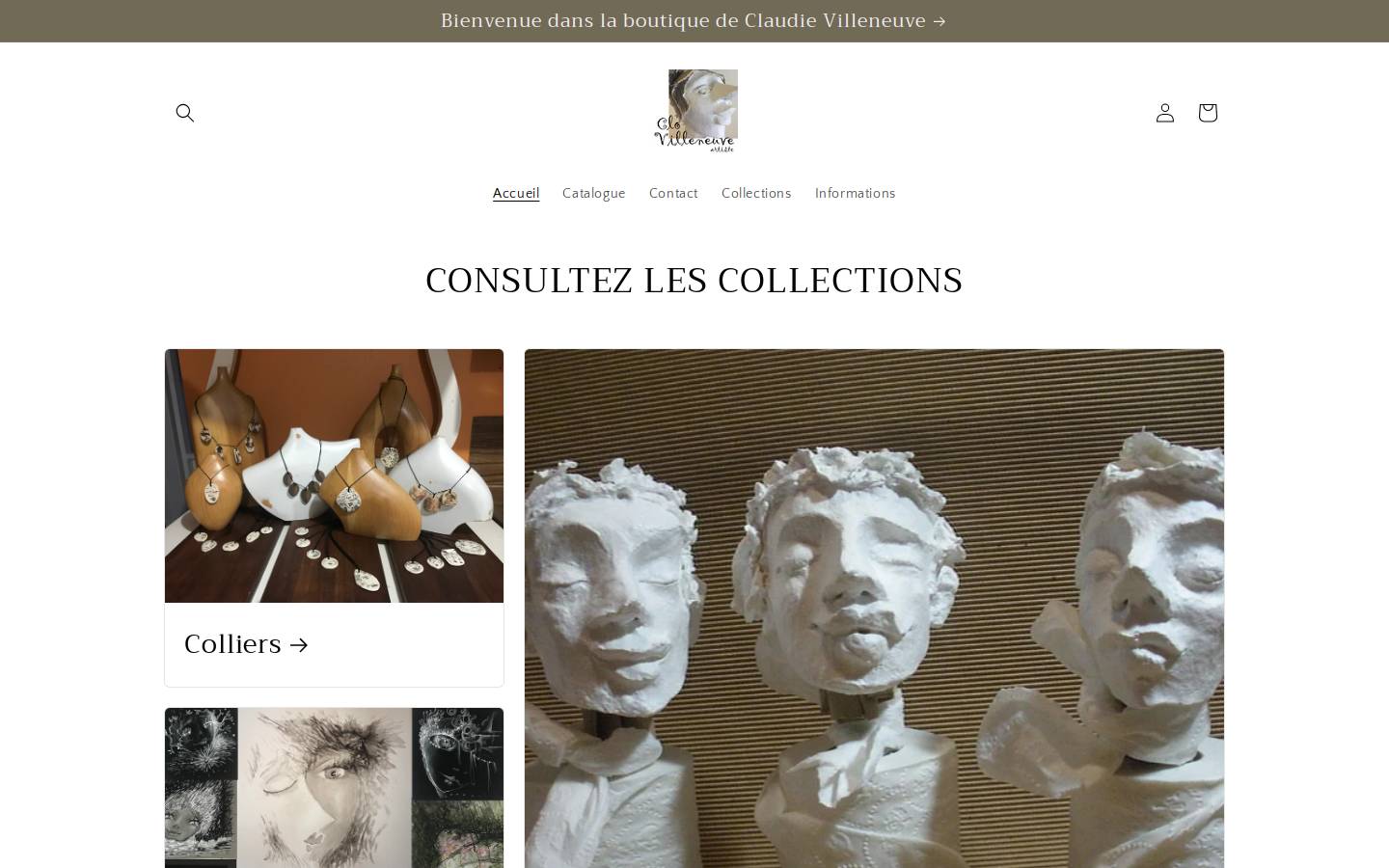 clovilleneuve.com homepage screenshot