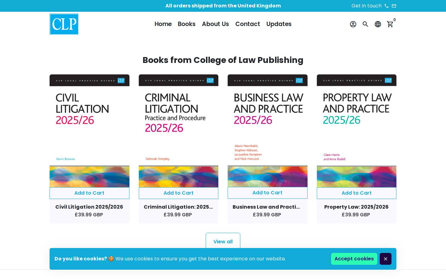 clponline.co.uk homepage screenshot