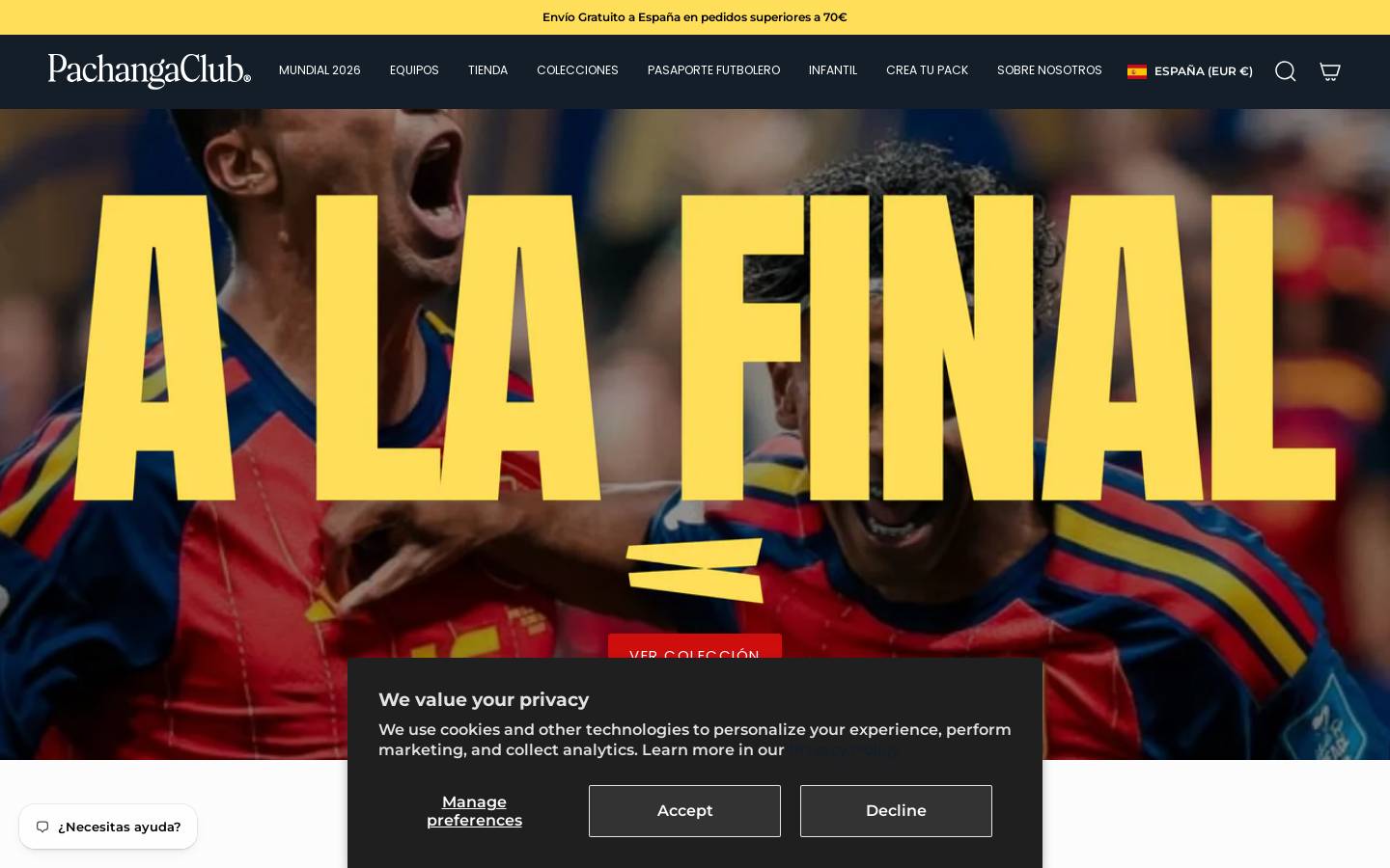 Pachanga Club homepage screenshot
