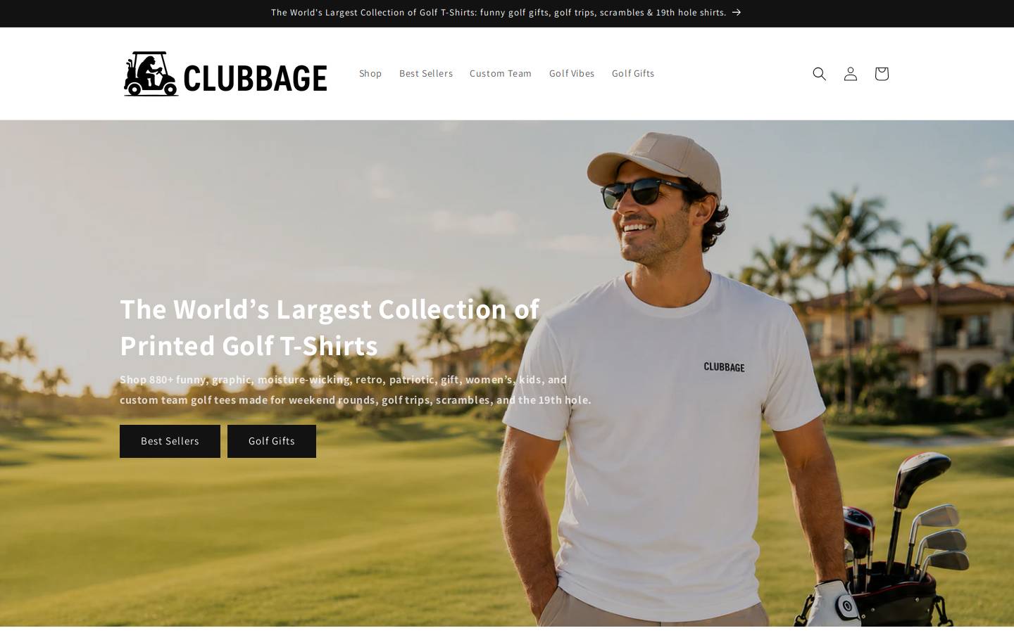 clubbage.com homepage screenshot