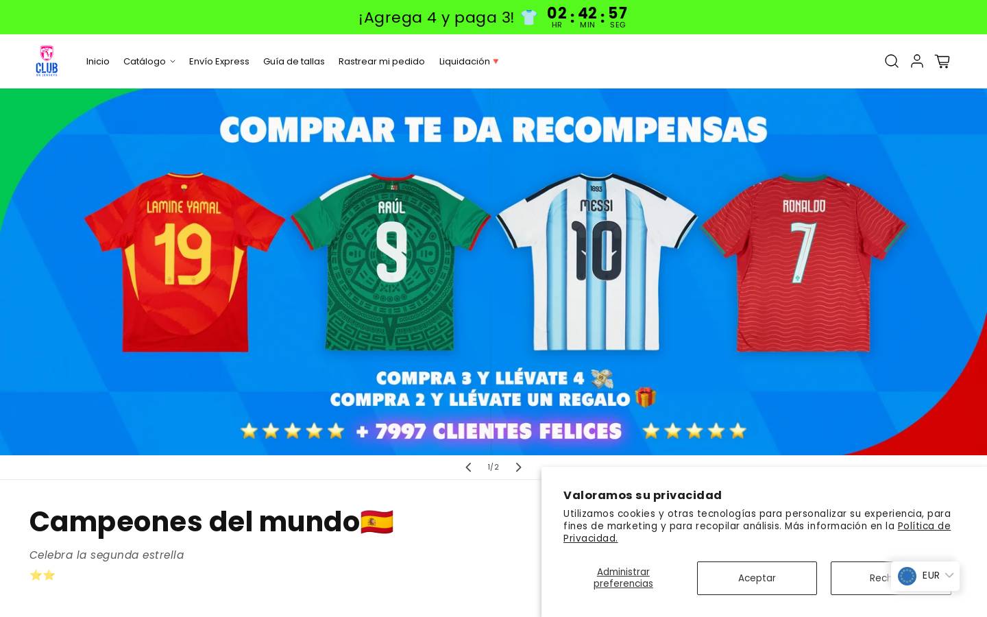 clubdejerseys.com homepage screenshot