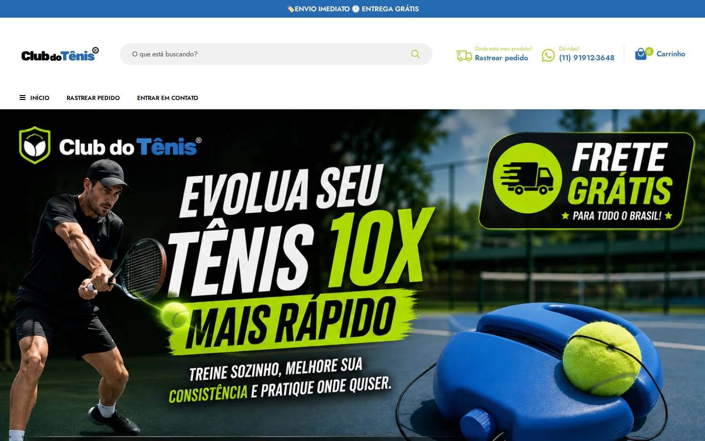 clubdotenis.com.br homepage screenshot