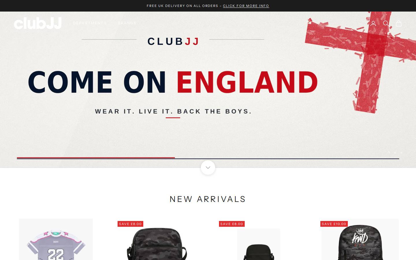 Club JJ homepage screenshot