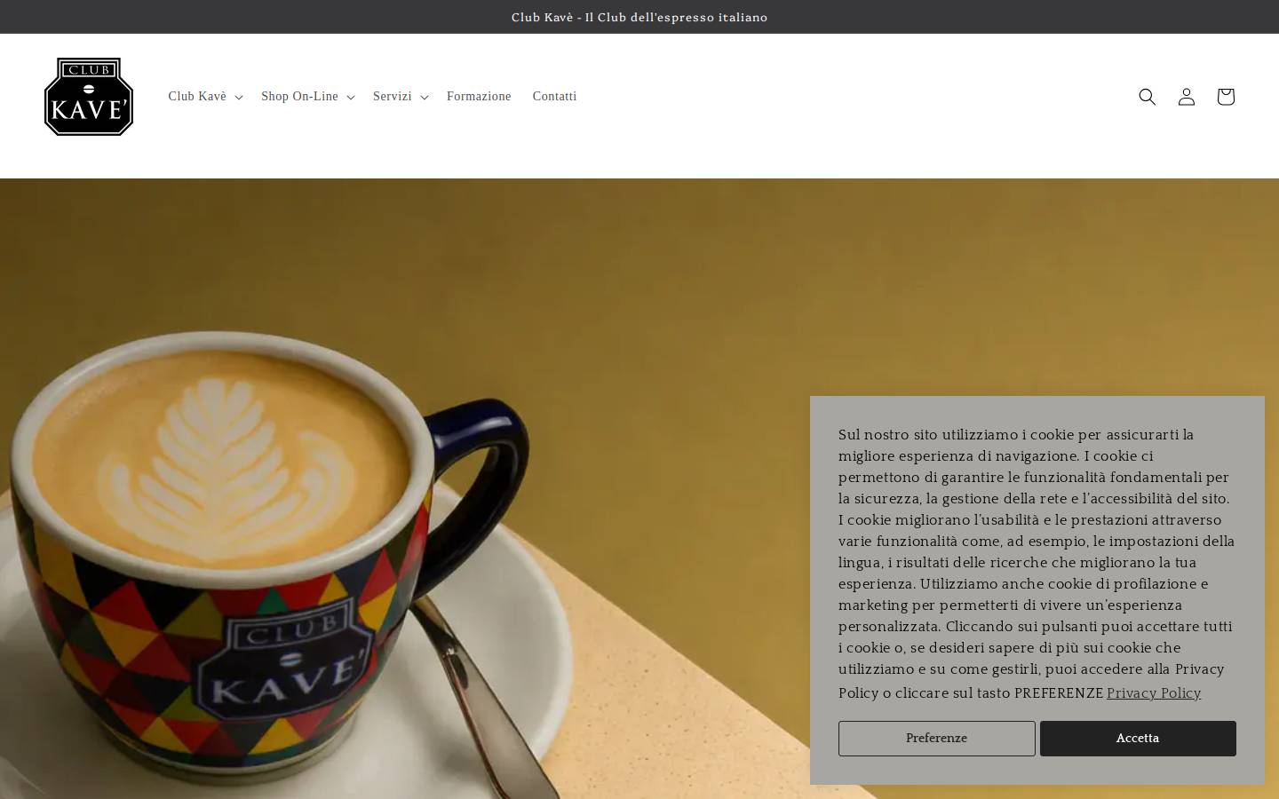 clubkave.it homepage screenshot