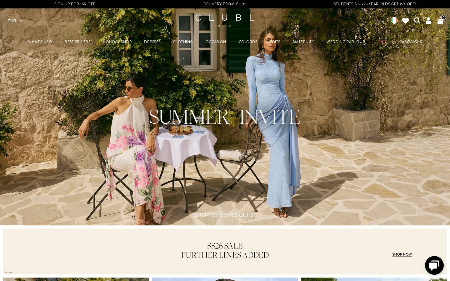 Club L London homepage screenshot