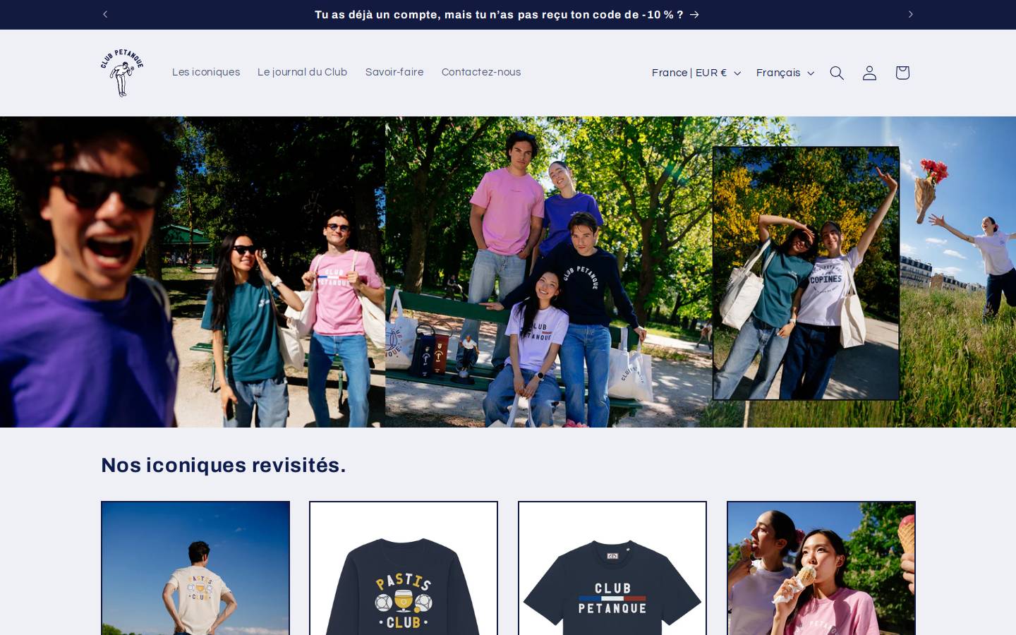 clubpetanque.com homepage screenshot