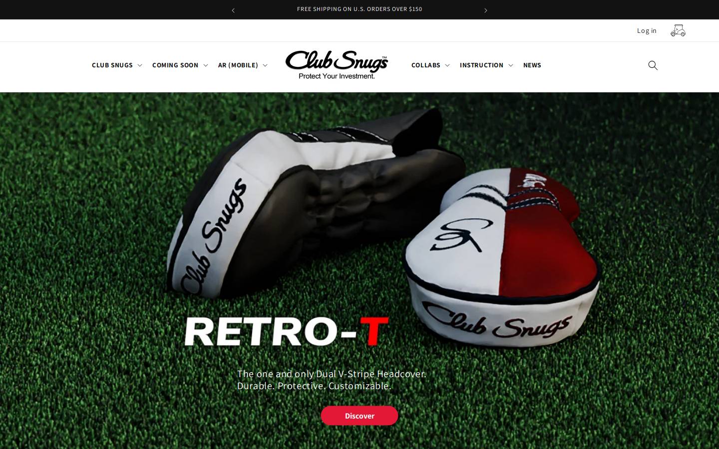 clubsnugs.com homepage screenshot