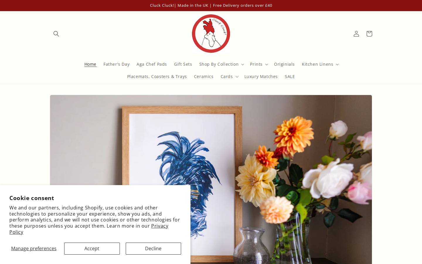 Cluck Cluck! homepage screenshot
